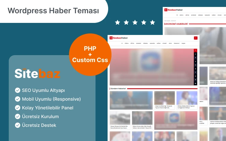 Wordpress Seobaz Haber Teması Resmi 1